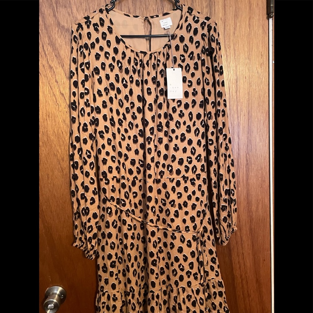 Leopard print dress